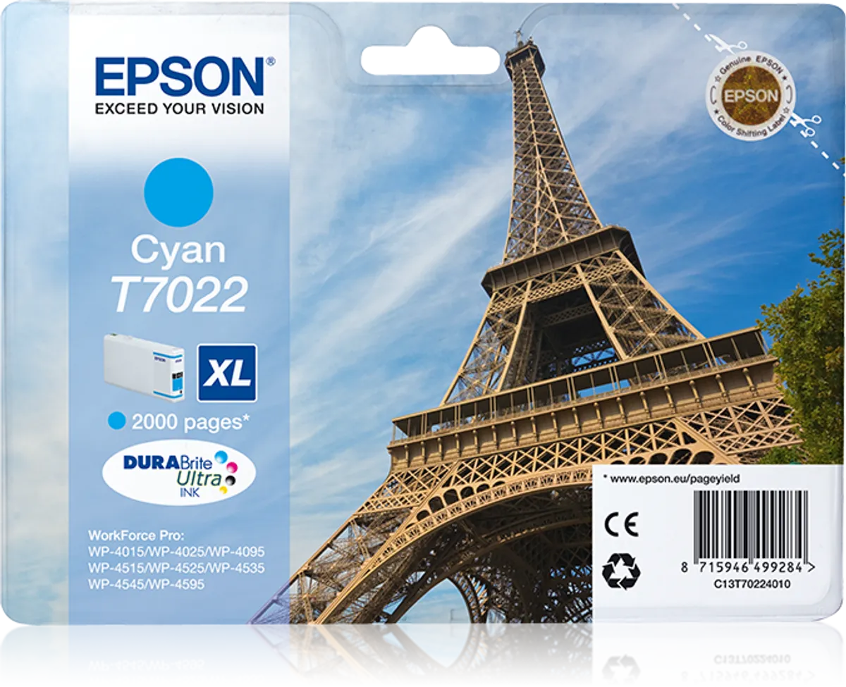 Epson T7022 / C13T70224010 Tinte cyan