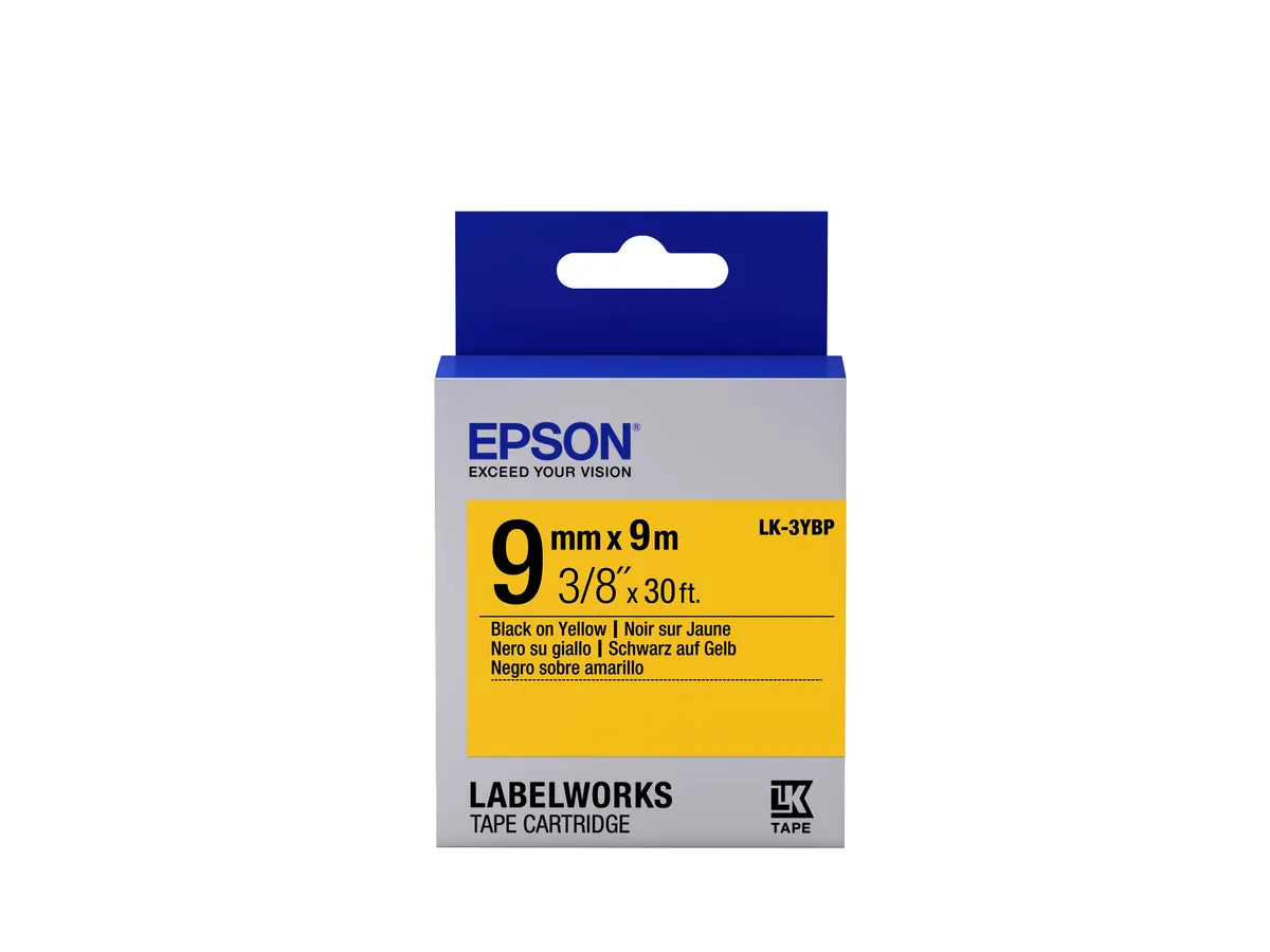 Epson LK-3YBP / C53S653002 Etiketten schwarz, gelb